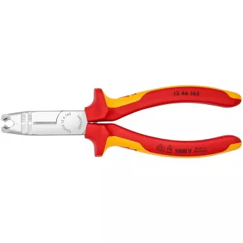 Knipex 13 46 165 kabelių nuėmiklis raudonas, geltonas