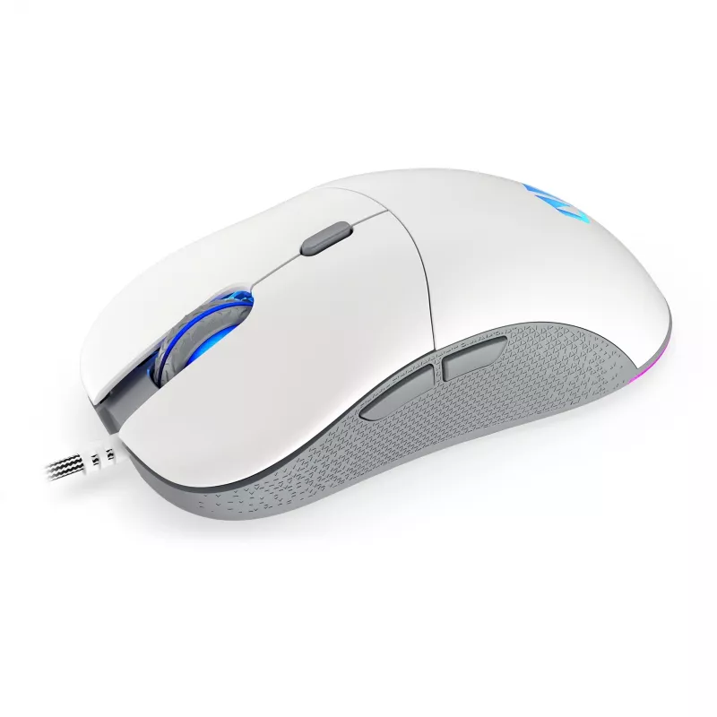 ENDORFY GEM Plus Onyx Balta pelė, žaidimams, dešiniarankiams, USB Type-C, optinė, 19000 DPI