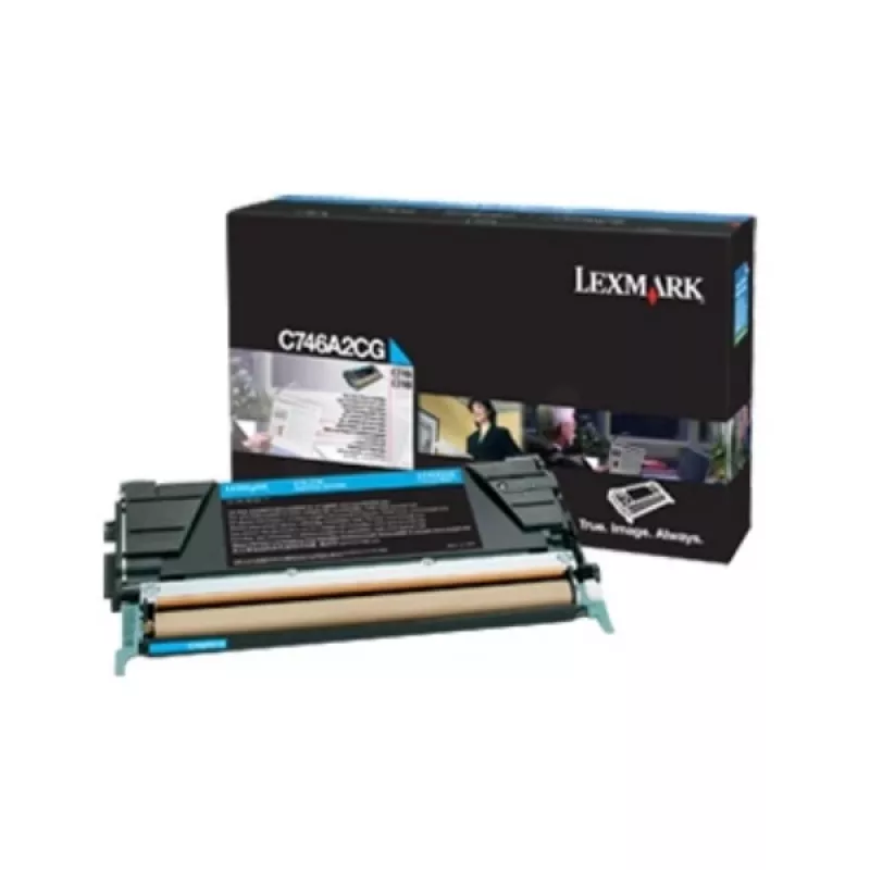 Originali tonerio kasetė Lexmark C746 C748 7K PGS žydra