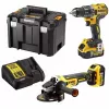 DeWALT 18V belaidis elektrinių įrankių rinkinys – gręžimo ir šlifavimo rinkinys