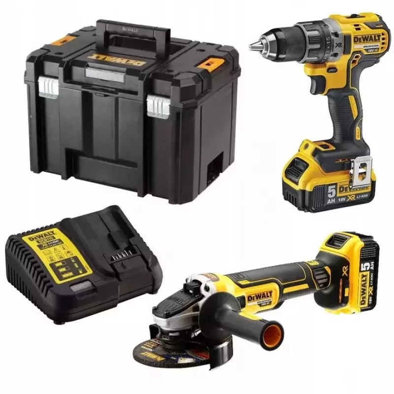 DeWALT 18V belaidis elektrinių įrankių rinkinys – gręžimo ir šlifavimo rinkinys