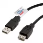 ROLINE USB ilgintuvas - USB A tipo, 4 kontaktų (V) - USB A tipo, 4 kontaktų (M)