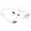 DeLOCK laidas 0,16 m DisplayPort – VGA, HDMI, DVI-D