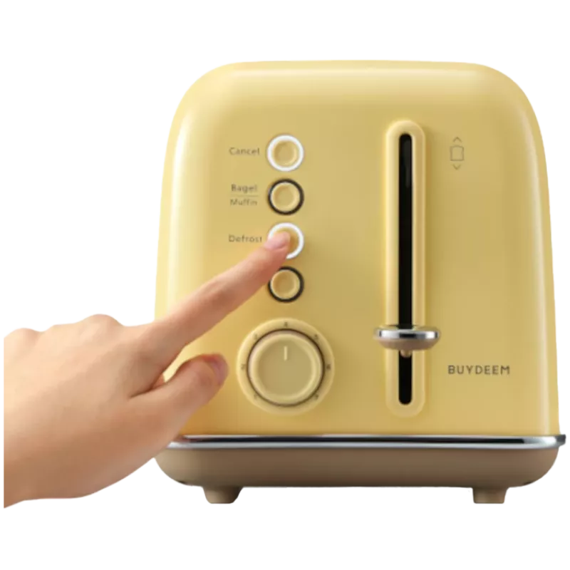 BUYDEEM 2 skiltelių skrudintuvas, modelis DT620E, spalva Mellow Yellow, ES