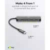 Goobay plonas 4-Port USB šakotuvas USB-C iki 10 Gbit/s - -Plug> 4x (76565)