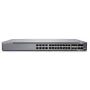 Juniper EX4100 24 prievadų 10/100/1000BaseT PoE+, 4x 10G SFP+ aukštyninio ryšio prievadai, 4x 25G SFP28 krūvavimo/aukštyninio ryšio prievadai, pertekliniai ventiliatoriai, 1 kintamos srovės maitinimo blokas JPSU-920-AC-AFO įtrauktas (optika parduodama atskirai) su standartine programine įranga. TAA atitinkantis. (EX4100-24P)