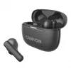 CNS-TWS10BK „Canyon“ belaidės ausinės True Wireless Stereo (TWS) į ausis, skirtos skambučiams/muzikai/sportui/kasdieniam naudojimui, USB Type-C, Bluetooth, juodos (CNS-TWS10BK)