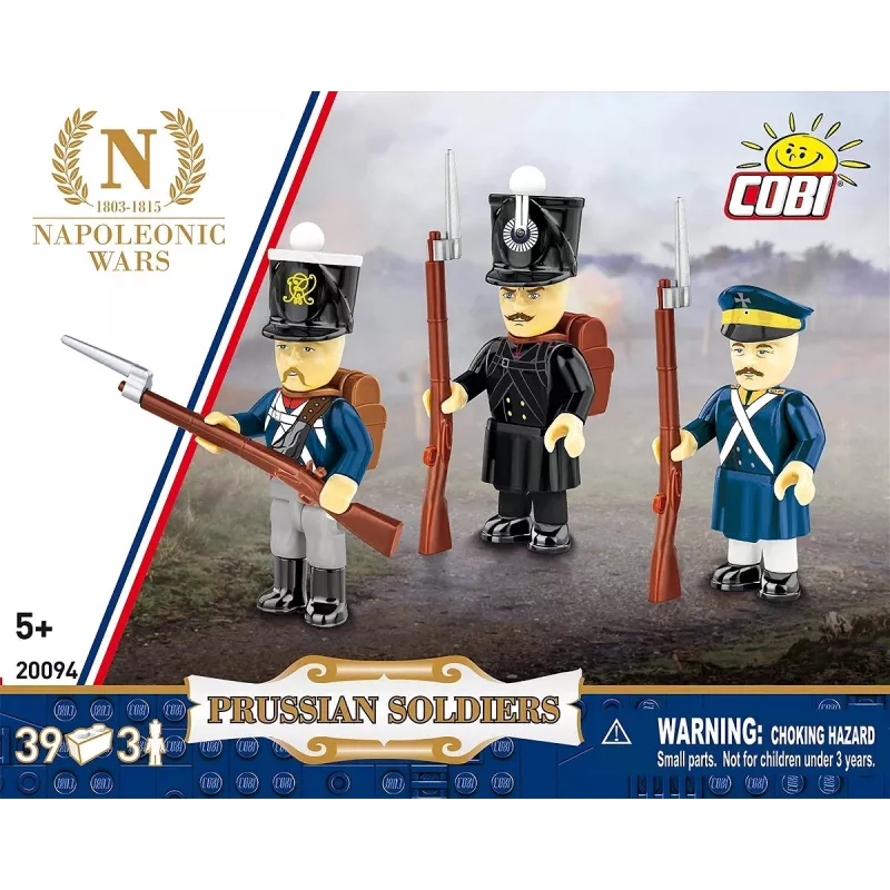 Cobi Prūsijos karių rinkinys — 39 detalės, kolekcionuojamos minifigūrėlės