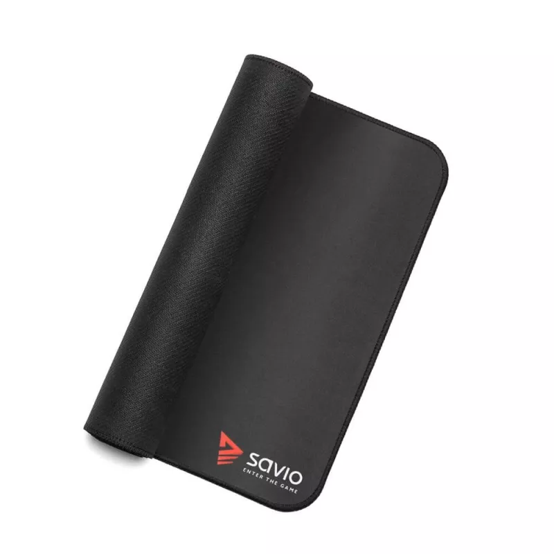 Žaidimų pelės kilimėlis SAVIO Juoda Edition Precision Control XXL — 1000×500×3 mm, susiūti kraštai, neslystanti guminė bazė