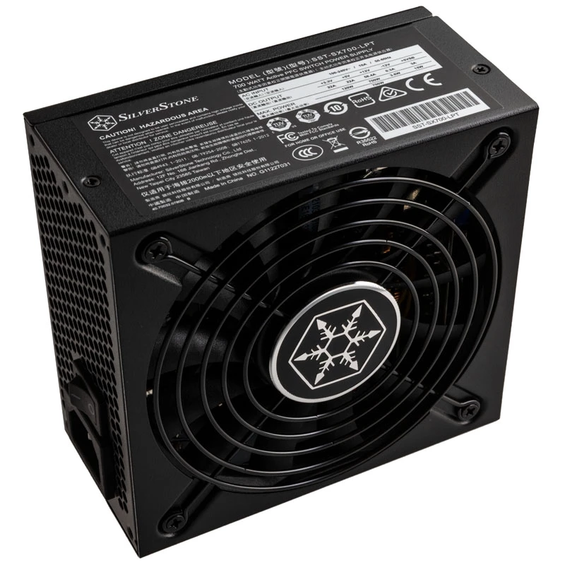 SilverStone SFX Series SX700-LPT - V1.1 - maitinimo blokas (vidinis) - ATX12V 2.4/ EPS12V / SFX-L - 80 PLUS Platinum - AC 120/230 V - 700 Watt - aktyvus PFC - juodas