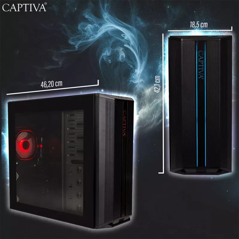 Kompiuteris Captiva CAPTIVA PC Advanced Gaming R92-769 Ryzen 7 5700X 32GB SSD 1TB RTX5060 Ti 8GB Windows 11 Home 64-bit