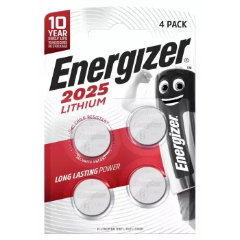 Energizer baterijos Specialized CR2025, 4 vnt.