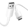 Kabelis USB-C į USB2.0 / 1 m baltas Ctqwf Vention