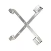 Kabelių laikiklis Extralink keturių atramų aliuminio rėmas S500 — 500 x 500 x 70 mm, stalo/sienos, aliuminis