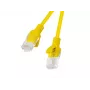 LANBERG tinklo kabelis RJ-45 Cat5e PCU5-20CC-0025-Y, 0.25 m, geltonas, U/UTP, CCA, 26 AWG