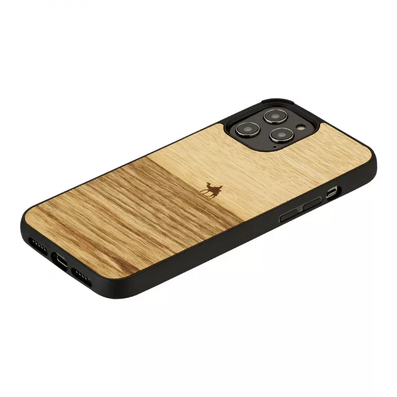 man and wood dėklas, skirtas iPhone 12 Pro Max Terra Juoda – apsauginis galinis dangtelis