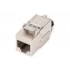Kertinis modulis Digitus CAT 8.1 RJ-45 ekranuotas plokščias baltas