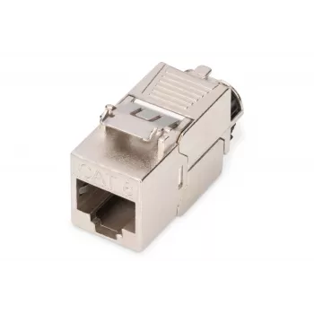 Kertinis modulis Digitus CAT 8.1 RJ-45 ekranuotas plokščias baltas