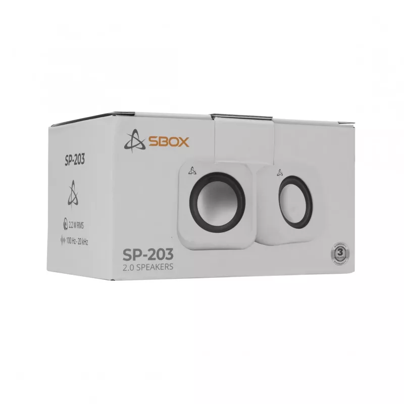 Garsiakalbiai Sbox SP-203 balti, 20W