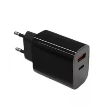 sieninis charger 2x3A USB C + USB A Galia Delivery Juoda