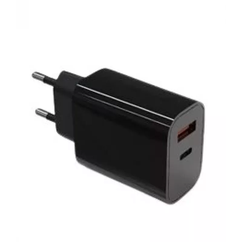 sieninis charger 2x3A USB C + USB A Galia Delivery Juoda