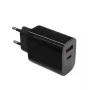 sieninis charger 2x3A USB C + USB A Galia Delivery Juoda