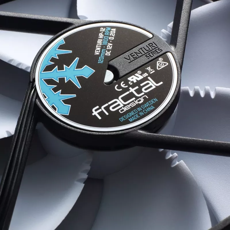 Fractal Design Venturi HP-12 PWM 120 mm korpuso ventiliatorius – juodas