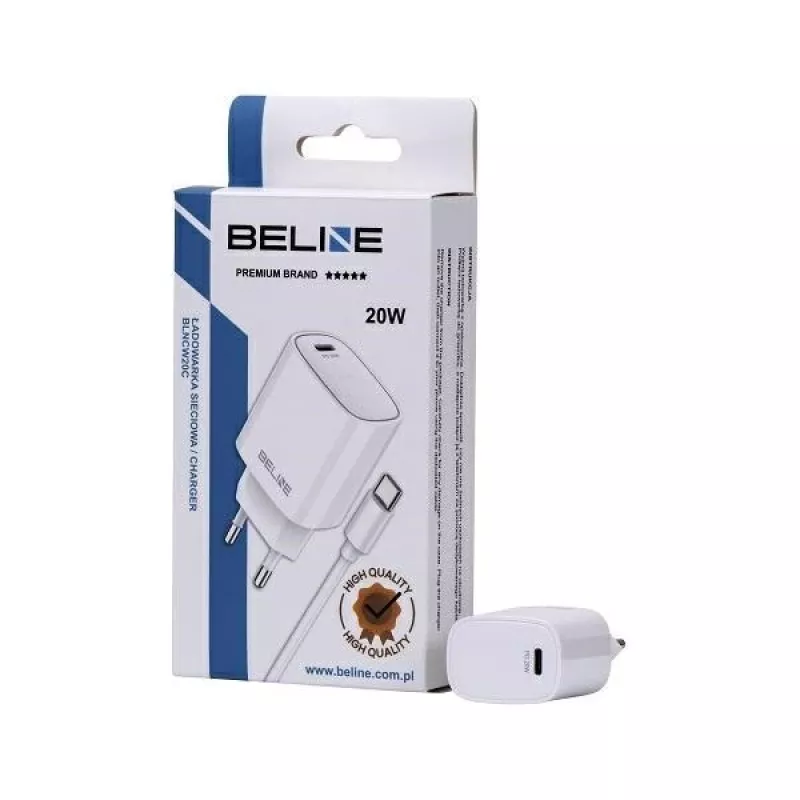 Kroviklis 20W USB-C + USB-C laidas baltas