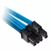 Corsair Premium Sleeved PCIe Dual-kabelis, Doppelpack (Gen 4) - Mėlyna