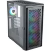 Kompiuterio korpusas Silentware Air 100 Juoda — vidutinio bokšto ATX suderinamas korpusas, juodos spalvos apdaila