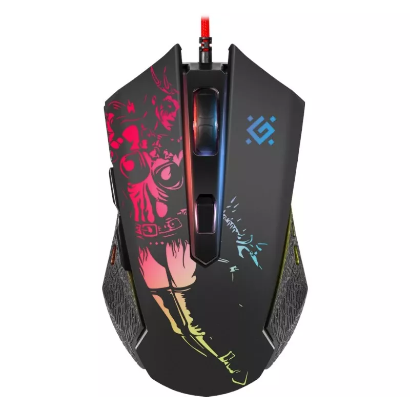Žaidimų optinė laidinė pelė DEFENDER GM-933 SIN'SISTER 7200dpi 6P RGB
