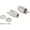 DeLOCK jungtis DC 5.5 x 2.1 mm lizdas panelinis litavimo versija 20 V 9 A