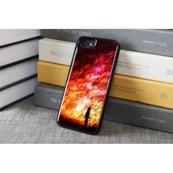Apsauginis telefono dėklas iKins, skirtas Apple iPhone 8/7 — žvaigždėtos nakties juodos spalvos