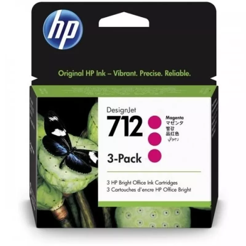 HP 712 (3ED78A) rašalo kasetė, purpurinė (SPEC)