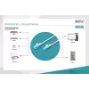 Tinklo kabelis Digitus CAT 5e U/UTP RJ-45 2m Baltas