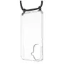 Telefono dėklas FIXED, skirtas Samsung Galaxy A36 5G — Fixed Pure Neck Case TPU, juodas, suderinamas su kaklo dirželiu