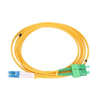 Optinis komutacinis kabelis Extralink SC/APC – LC/UPC, vienmodis dvipusis G.657.A1 3 mm 1 m