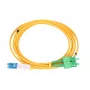 Optinis komutacinis kabelis Extralink SC/APC – LC/UPC, vienmodis dvipusis G.657.A1 3 mm 1 m