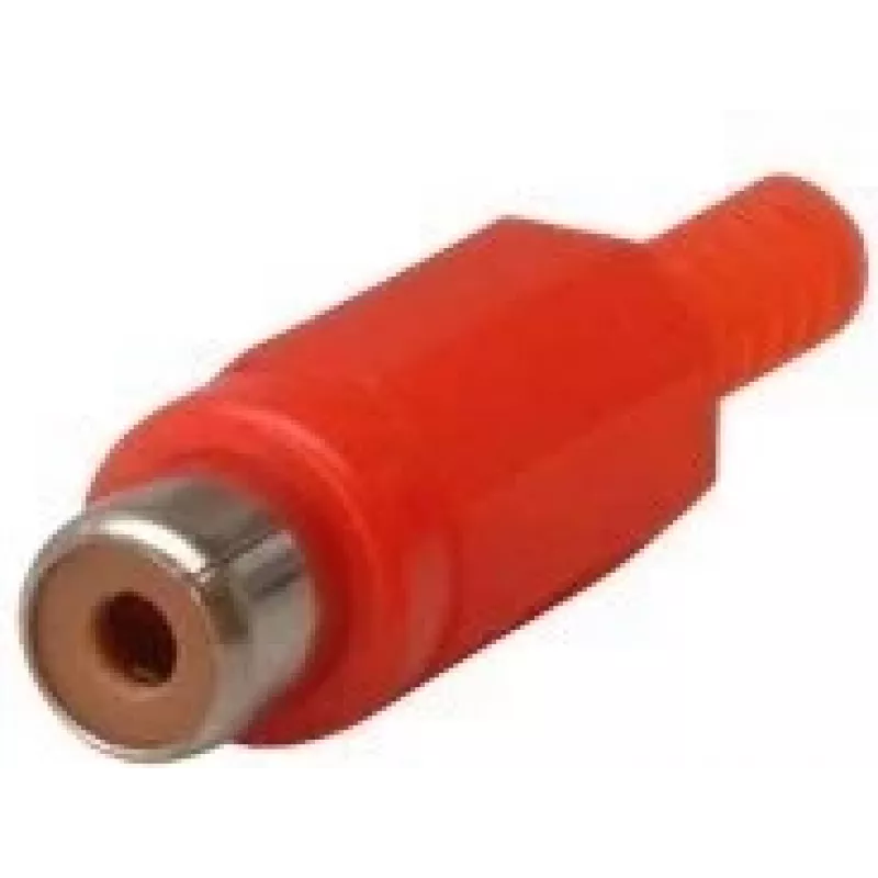 RCA lizdas, identifikatorius raudonas, kabelio skersmeniui iki 4 mm (10805B)
