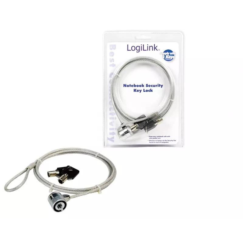 Nešiojamojo kompiuterio apsauginė spyna LogiLink nbs003 1,5 m