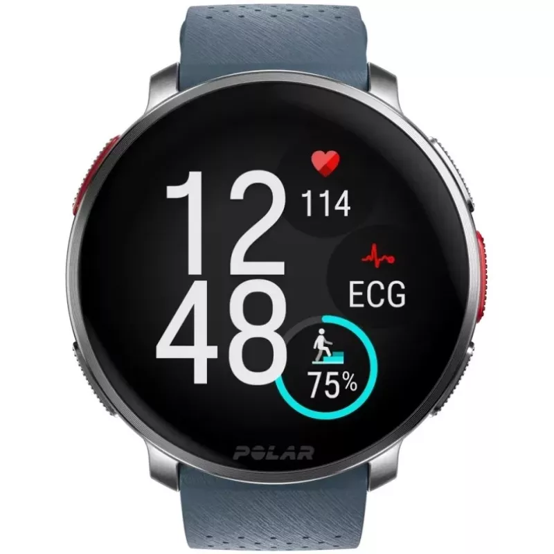 Polar Vantage V3 - Aliuminis - Sportinis laikrodis su dirželiu - Silikoninis - Ekranas 3,5 cm (1,39 colio) - 32 GB - „Bluetooth“ - 57 g - dangaus mėlyna (900108892)