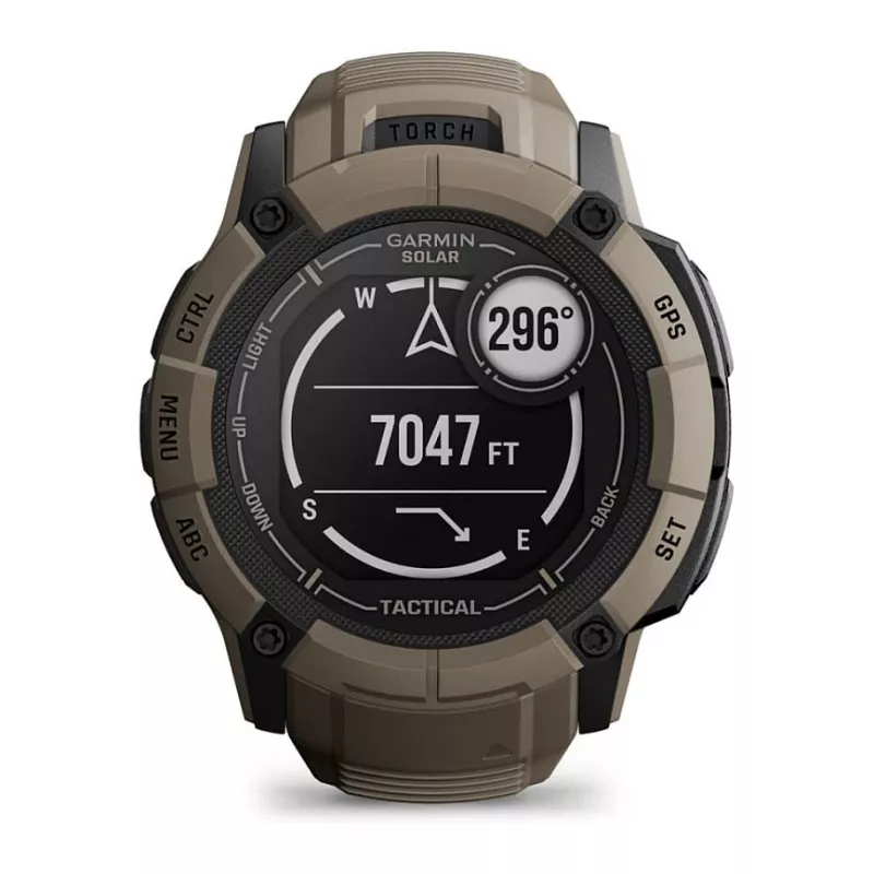 Garmin Instinct 2X Solar Tactical Edition 2,79 cm (1,1) MIP 50 mm Skaitmeninis 176 x 176 pikselių Liečiamas ekranas Žalias GPS (palydovas)