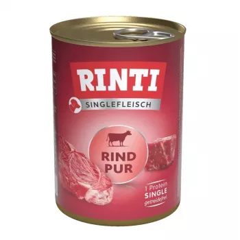 RINTI Singlefleisch Pur Beef – šlapias šunų ėdalas – 400 g