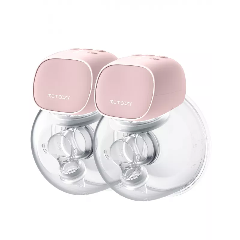 Momcozy S9 Pro dvigubas elektrinis krūties siurblys rožinis, 180 ml