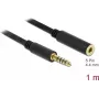 Garso kabelis DeLOCK 85796 1 m 4,4 mm juodas