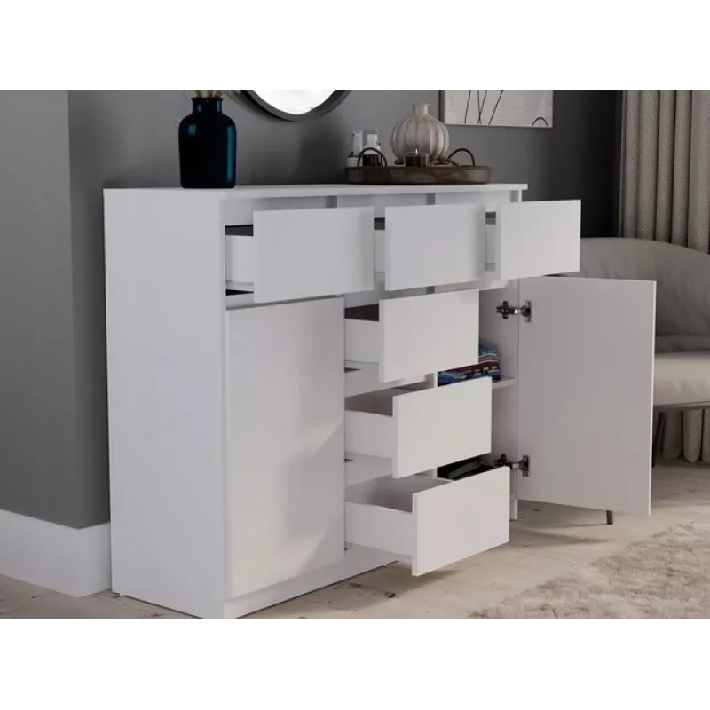 MALWA 2D6S baltas komoda