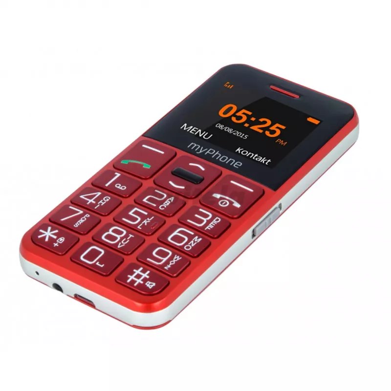 myPhone Halo Easy 4,32 cm (1,7 inch) 70 g Pilka, Raudona Įėjimo lygio telefonas