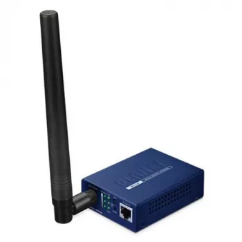 Tinklo tiltas PLANET HLB-100-EU868 802.11ah HaLow, išorinė antena, montuojamas ant sienos, mėlynas, 94×70,3×26,2 mm