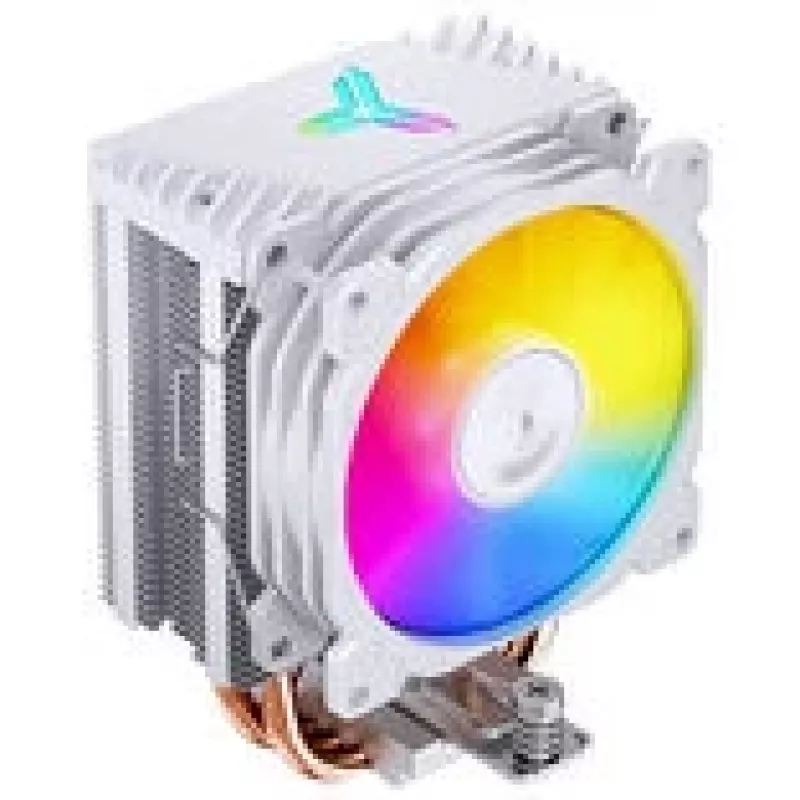 CPU aušintuvas Jonsbo CR-1400E 92mm ARGB Baltas — 92mm ventiliatorius, ARGB apšvietimas, balta apdaila