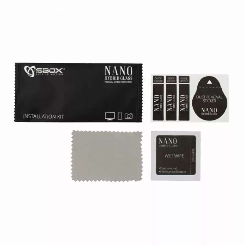 Sbox Nano Hybrid Glass 9H ekrano apsauga, skirta Samsung Galaxy Watch Active 2 44 mm